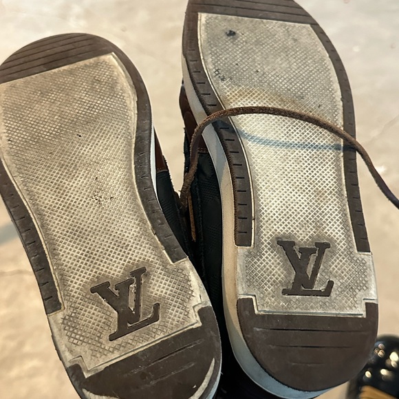 Louis Vuitton suede Damier Cutbacks - Picture 5 of 5